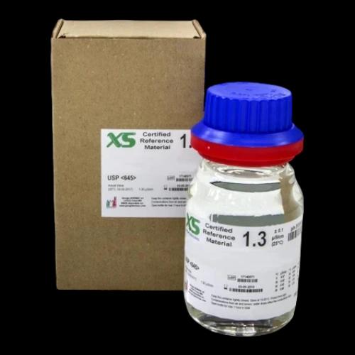 XS Basic EC 1.3 µS cm 25°C, glass bottle 280ml Test solution5