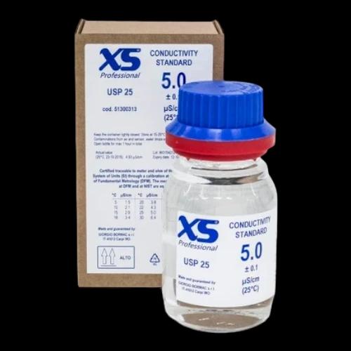 XS Professional EC 5.0 µS cm  25°C, 280ml glass bottle Calibration solution1